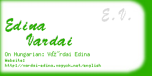 edina vardai business card